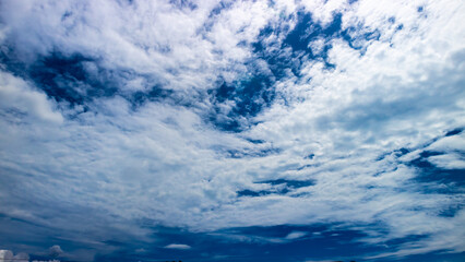 blue cloudy sky as background