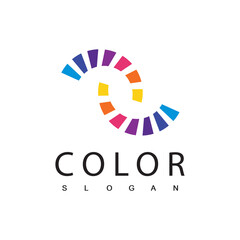 Abstract Colorful Logo Template Design Vector