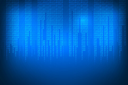 binary code futuristic technology abstract background.