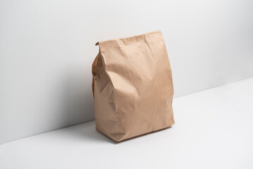 paper package for food, takeaway bag from the store