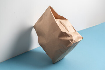 paper package for food, takeaway bag from the store