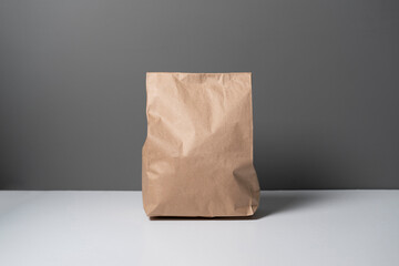 paper package for food, takeaway bag from the store