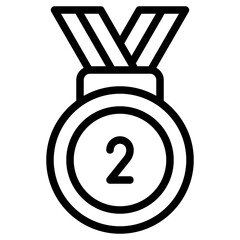 medal line icon