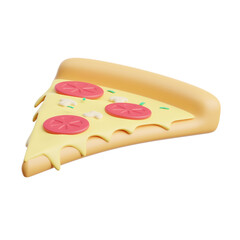 Pizza 3D Illustration