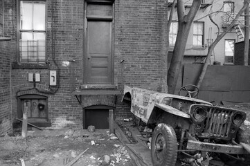 old abandoned house in town,Hoboken.N.J,1981