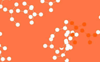 Light Red vector texture with artificial intelligence concept.