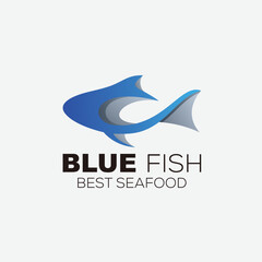 blue fish vector design illustration