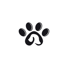 Fototapeta na wymiar Dog grooming logo vector template.