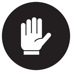 Obraz premium illustration of Hand Gesture of Five Number design Icon