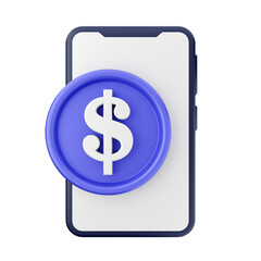 3d Smartphone icon illustration render