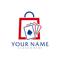 Shop Poker logo vector template, Creative Poker logo design concepts