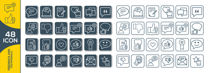 FEEDBACK ICON SET DESIGN