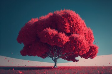 Digital illustration about a tree.