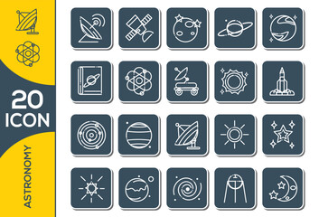 ASTRONOMY ICON SET DESIGN
