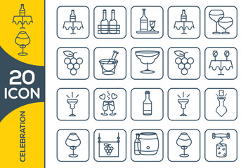 CELEBRATION ICON SET DESIGN