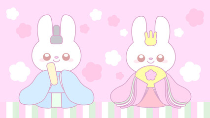 ♪うさぎのひな祭り♪