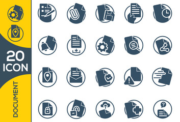 document icon set design