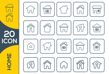 HOME ICON SET DESIGN