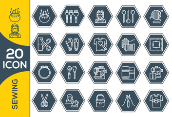 SEWING ICON SET DESIGN