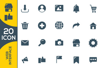 WEB INTERFACE ICON SET DESIGN