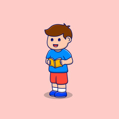 child with a book