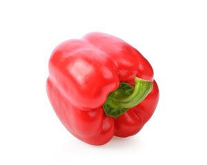 Sweet red pepper. Isolated on a white background.