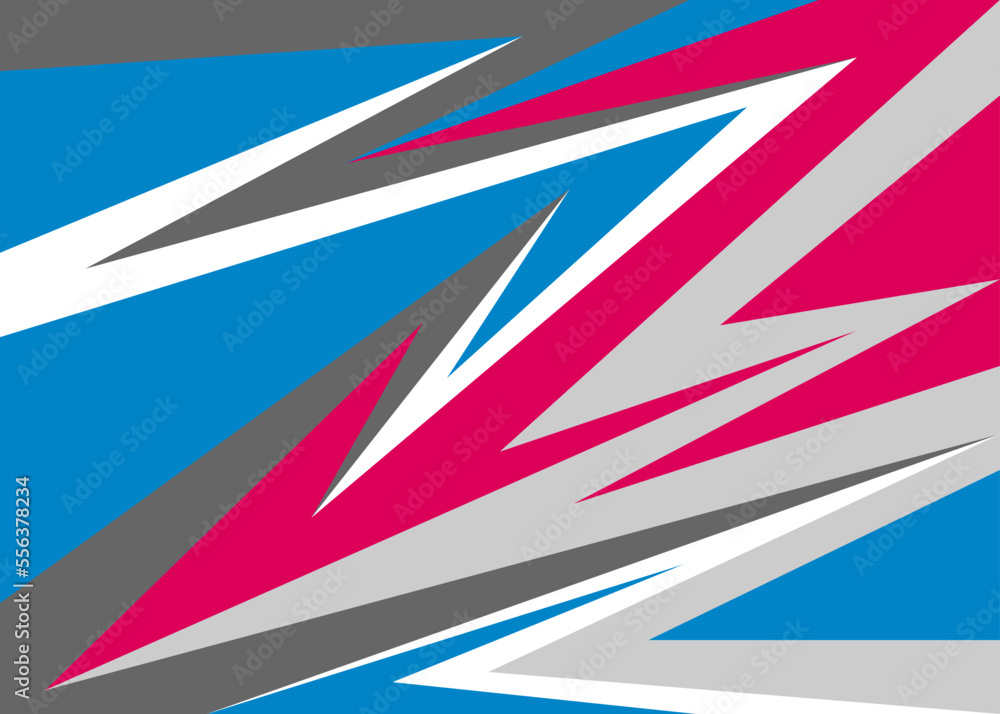Poster minimalist background with colorful arrow pattern and with some copy space area