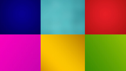 Naklejka premium Colorful squares background, squares in navy, red, pink, blue, green, yellow colors. illustration.
