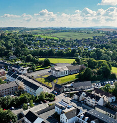 Aerial view of Second Presbyterian Church Comber Newtownards Co Down Northern Ireland