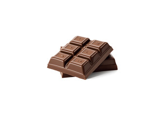 chocolate bar isolated on white background