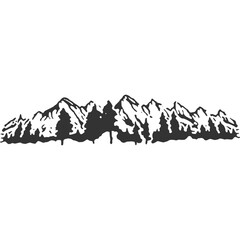 Mountain Vintage Illustration Vector