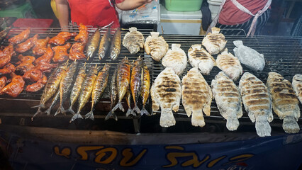 Thai Local Street Sea Food Night Market Phuket