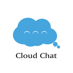 Cloud illustration logo vector flat design
