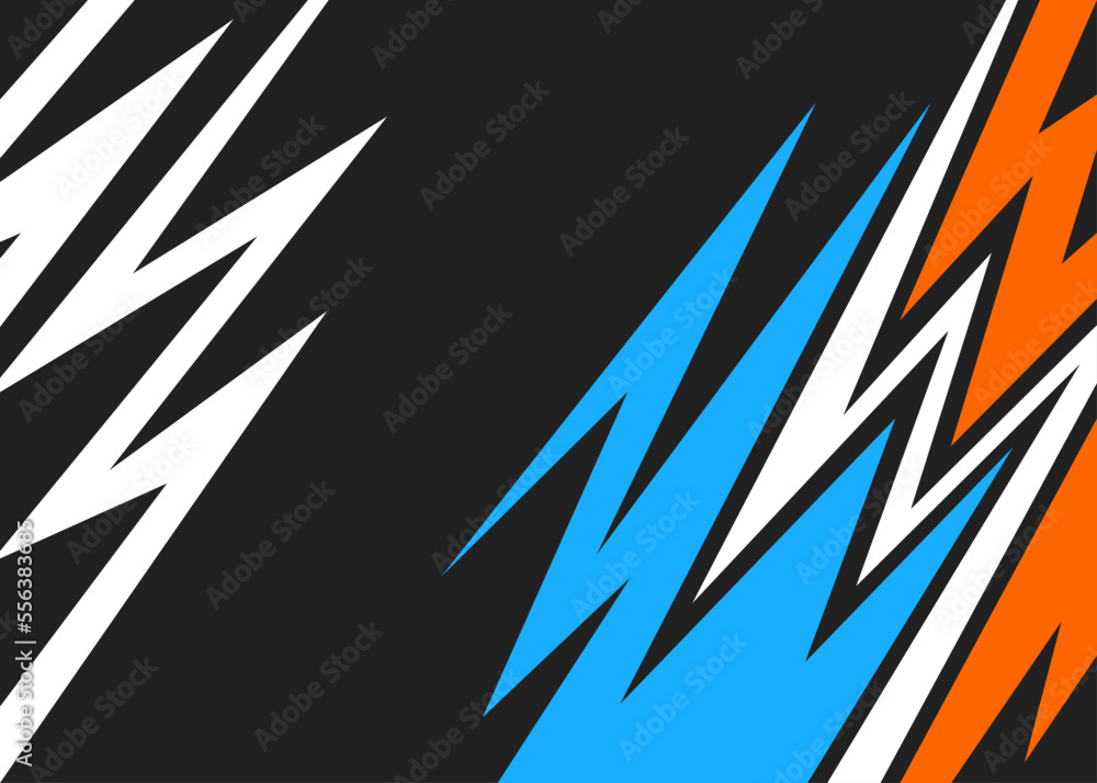 Poster abstract background with colorful arrow pattern and with some copy space area