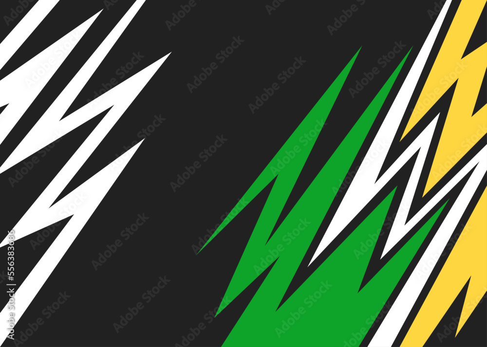 Poster abstract background with colorful arrow pattern and with some copy space area