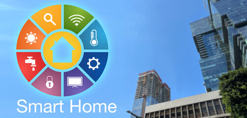 Application of smart home automation and modern skyscraper in city