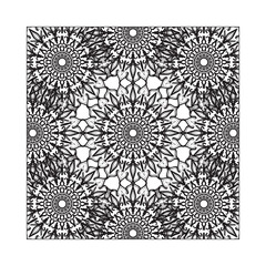 hand drawn indian ornament mandala on background style.