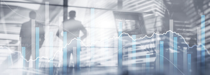 Online trade market concept. Business Technology Websete Banner