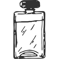 Pafume Bottle Vintage Illustration Vector