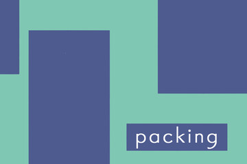 packing preparing for the trip  life style  single life living alone  illustration  tidy