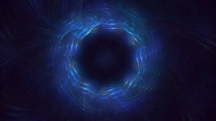 3D rendering abstract round light background