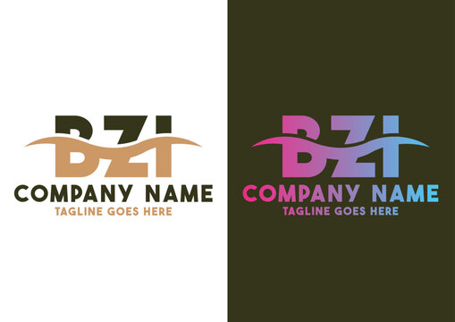Letter BZI logo design template, BZI logo
