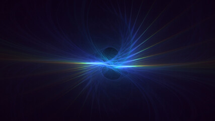 3D rendering abstract colorful fractal light background