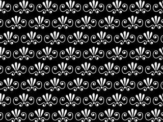 black line drawing pattern