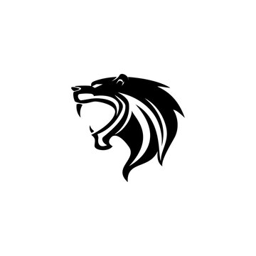 tiger head vector illustration for icon,symbol or logo. tiger template logo 