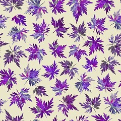 Abstract leaves, mix of prints, repeating seamless pattern. Digital hand drawing with hand painted texture. endless mixed. Background for header, image for blog, decoration. Wallpaper, textile design.