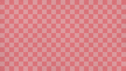 市松模様の入った和紙風の背景素材・テクスチャ　8K UHDサイズ　ピンク・桃色・桜