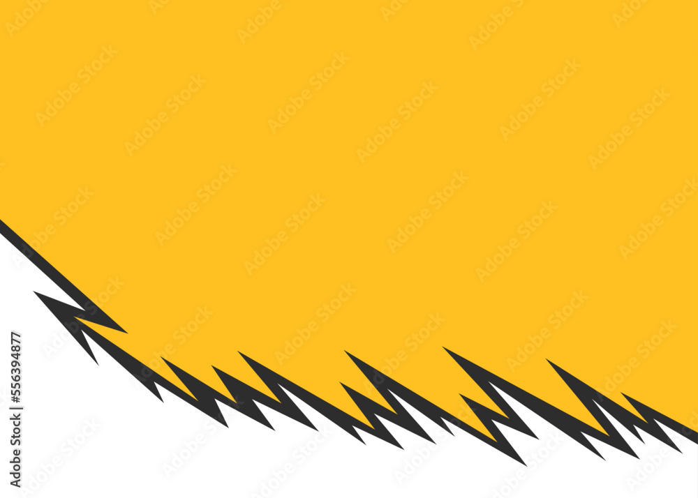 Poster abstract background with jagged spike pattern and with some copy space area