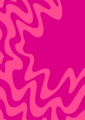 Abstract background with cute wavy line pattern and with some copy space area