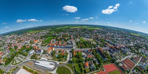 Königsbrunn in Schwaben im Luftbild © ARochau